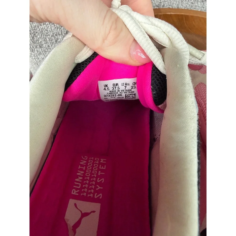 Puma RS-X Reinvent Pink White Black Athletic Sneakers 373797-06 Womens 7